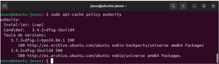 Imatge que mostra si l'aplicació està instal·lada o no al sistema